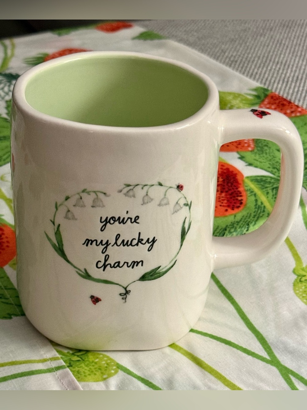 RAE DUNN MUG ‘you’re my lucky charm’ NWOT